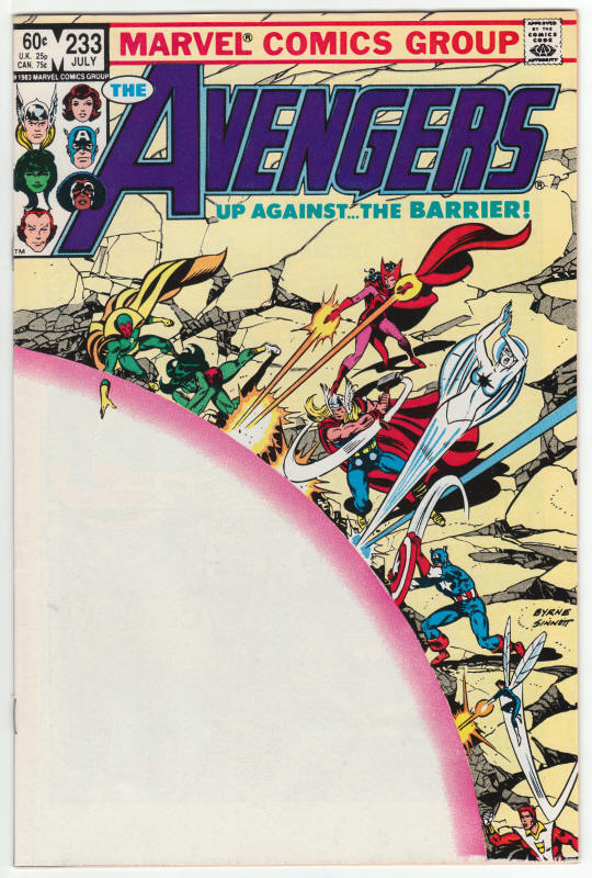 The Avengers #233 front cover