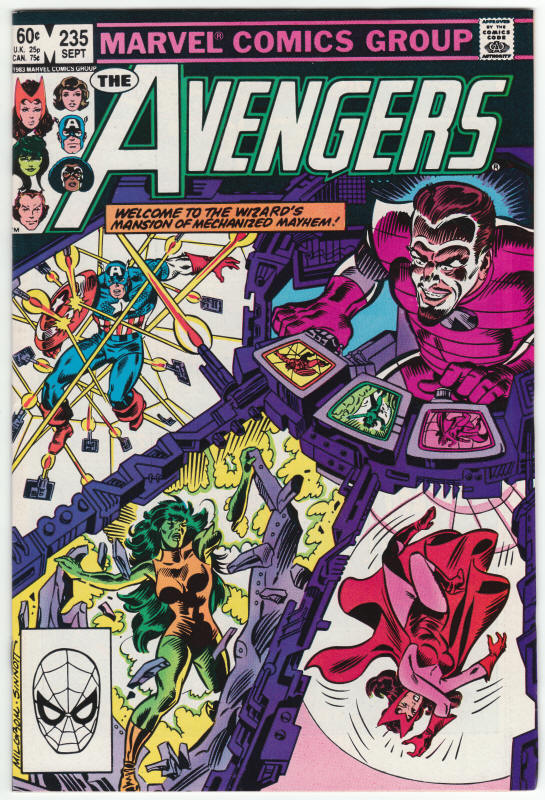 The Avengers 235 front cover