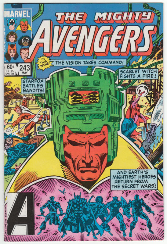 The Avengers #243 front cover