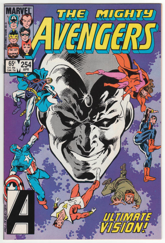 The Avengers #254 front cover