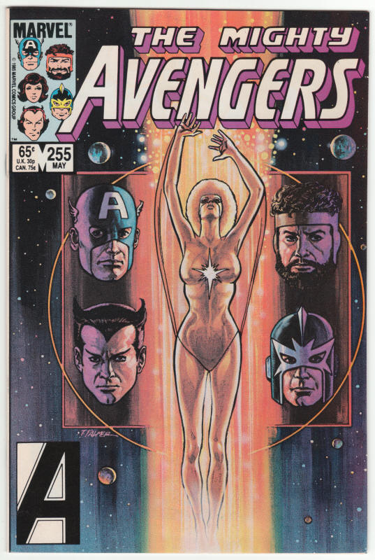 The Avengers #255 front cover