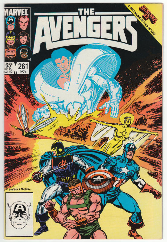 The Avengers #261 front cover