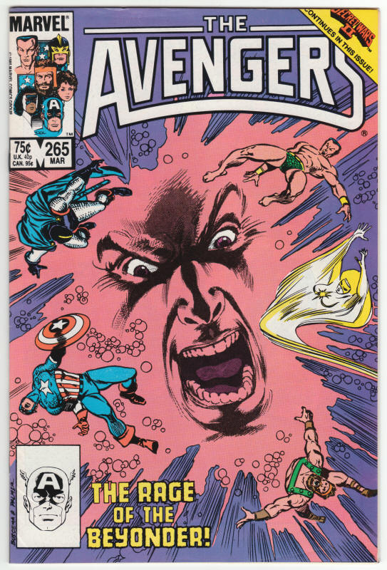 The Avengers #265 front cover