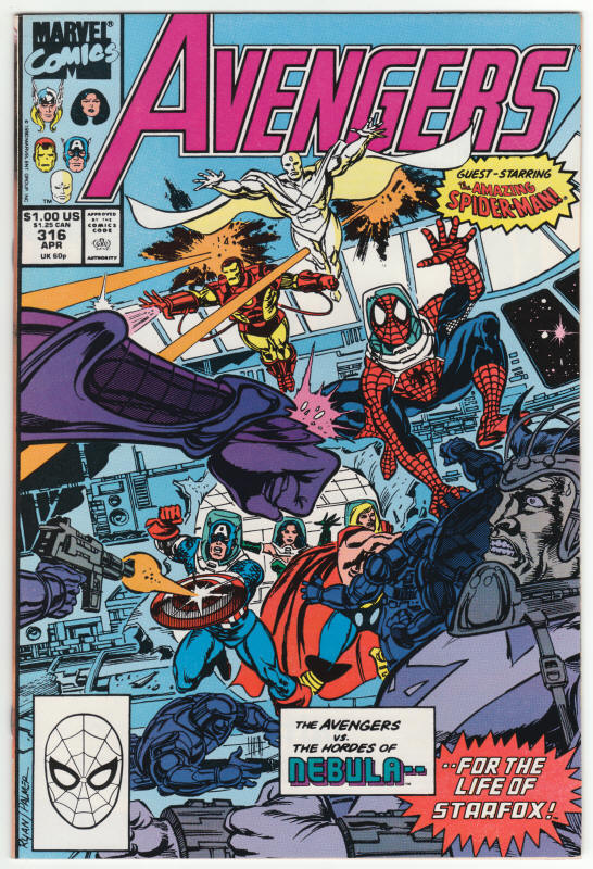 The Avengers #316 front cover