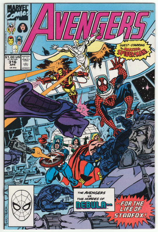 The Avengers 316 front cover