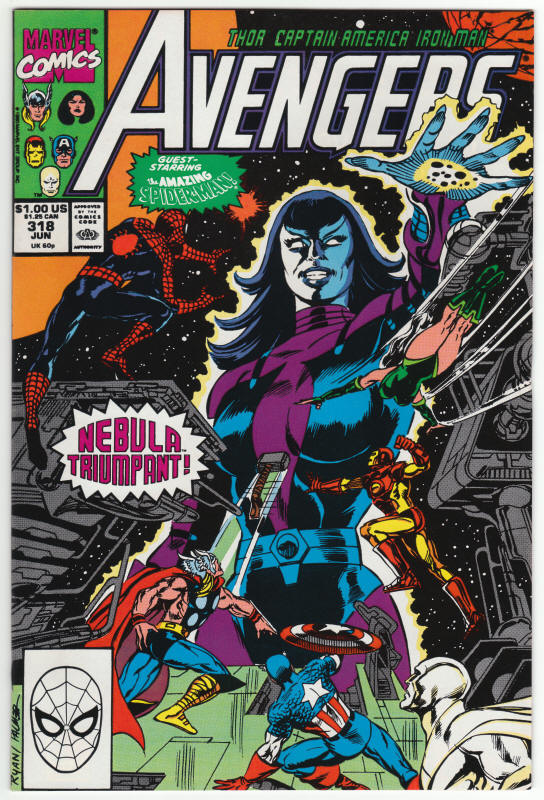 The Avengers #318 front cover