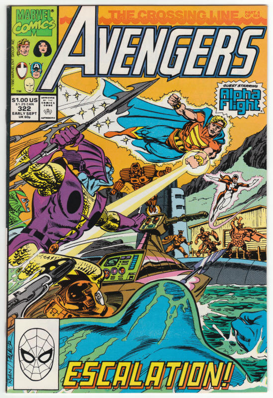 The Avengers #322 front cover