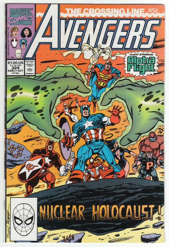 The Avengers #324 front cover