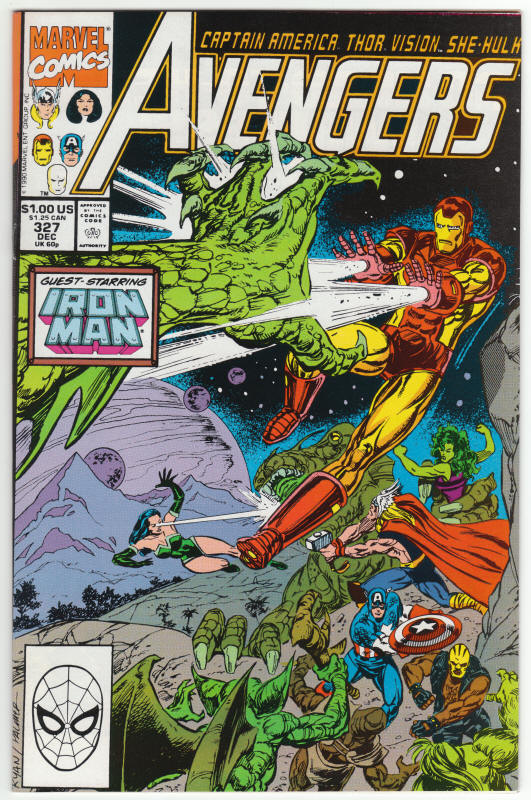 The Avengers #327 front cover