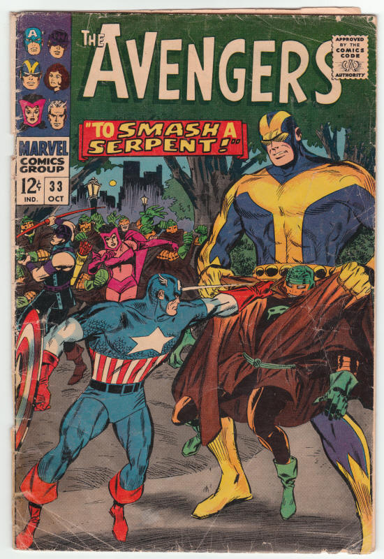 The Avengers #33 front cover