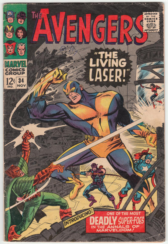 The Avengers #34 front cover