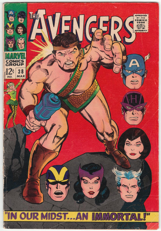 The Avengers #38 front cover