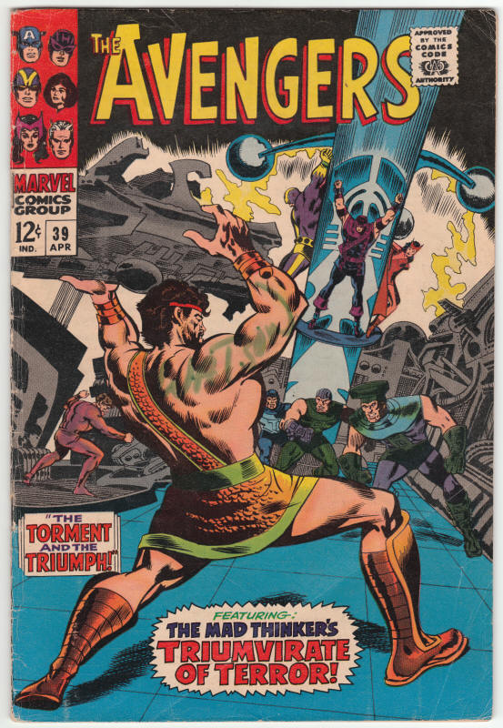The Avengers #39 front cover
