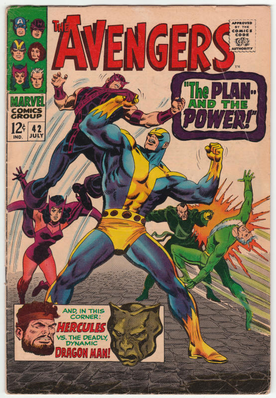 The Avengers #42 front cover