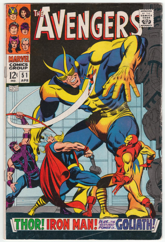 The Avengers #51 front cover