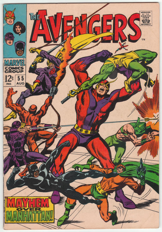 The Avengers #55 front cover