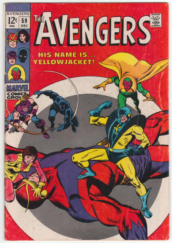 The Avengers #59 front cover