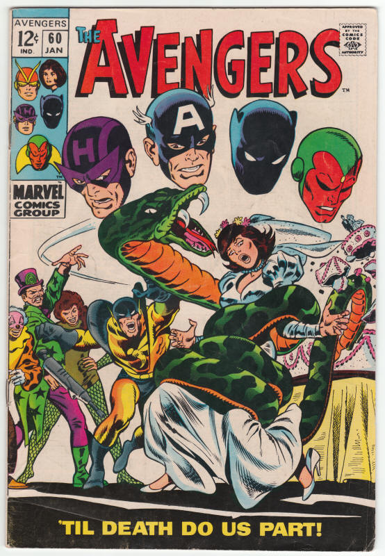 The Avengers #60 front cover