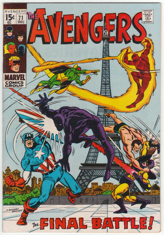 The Avengers #71 front cover