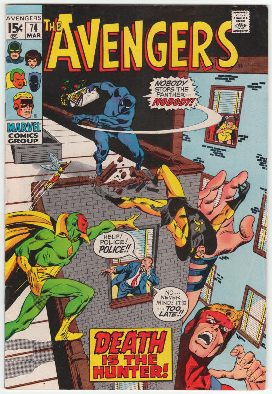 The Avengers #74 front cover