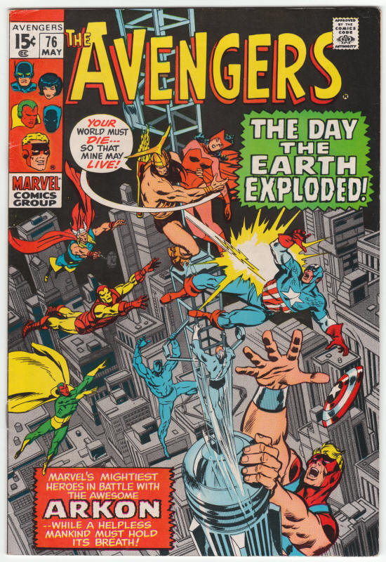 The Avengers #76 front cover