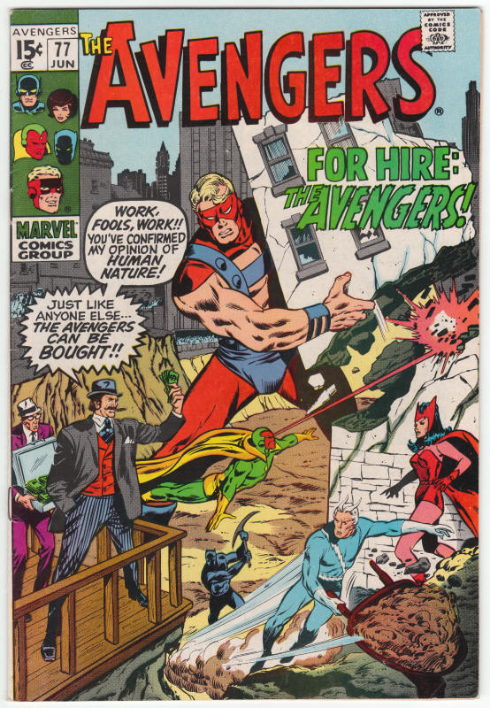 The Avengers #77 front cover