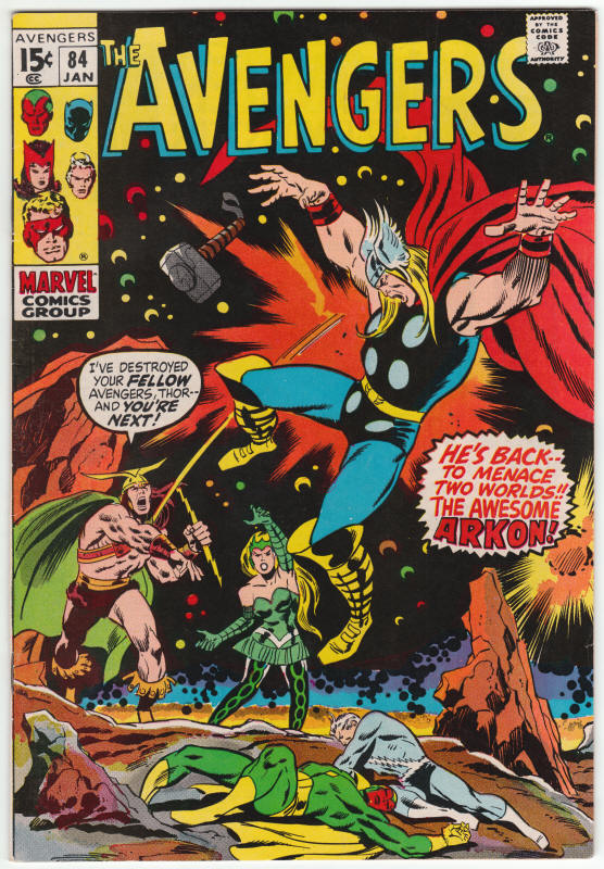The Avengers #84 front cover