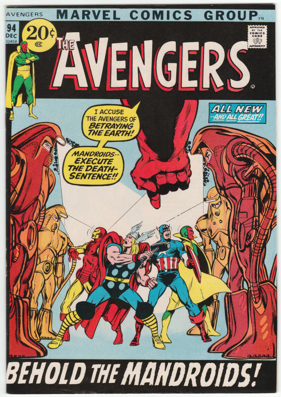 The Avengers #94 front cover