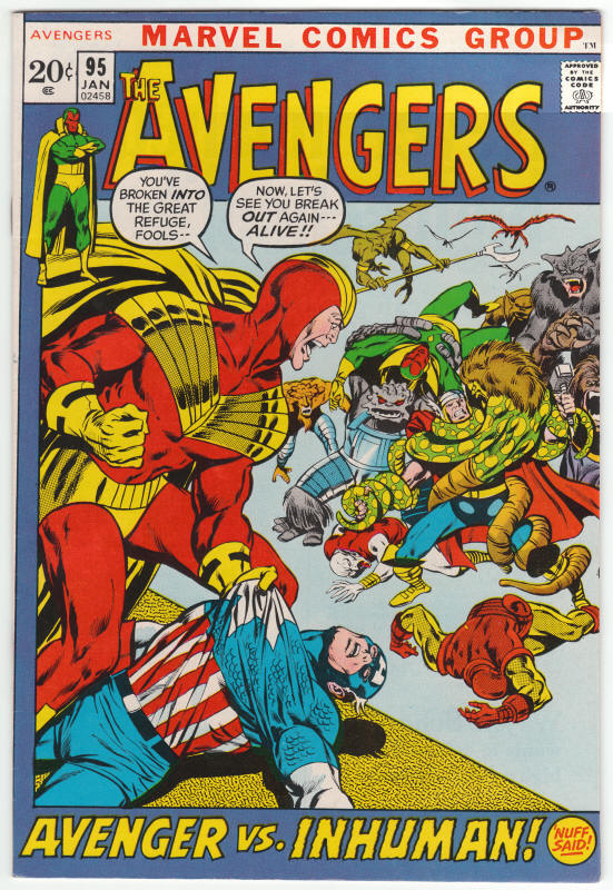 The Avengers #95 front cover