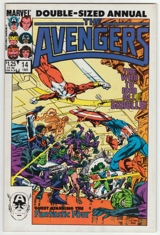 The Avengers Annual #14 front cover