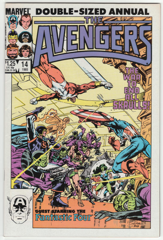 The Avengers Annual #14 front cover
