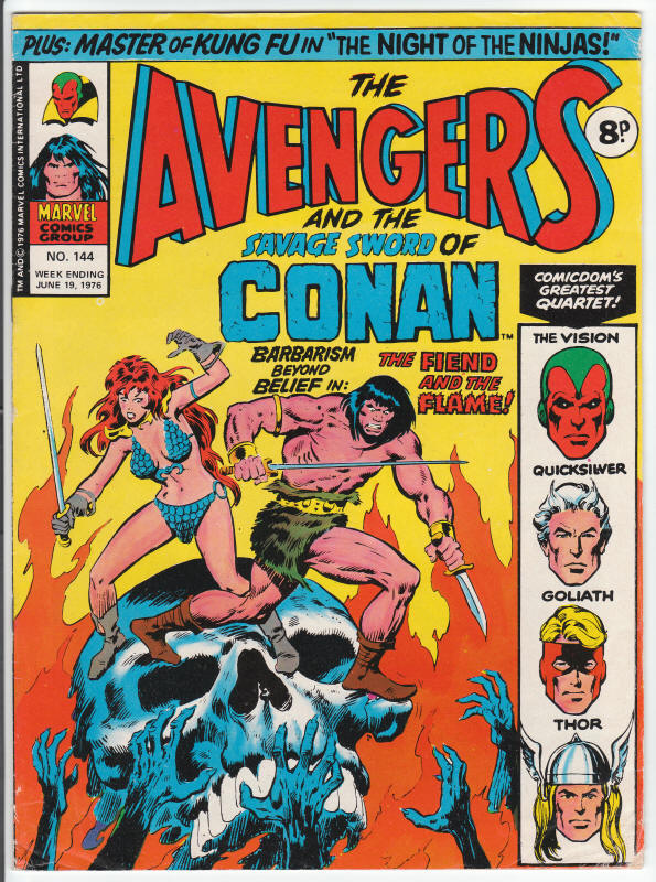 The Avengers And Savage Sword Of Conan #144 front cover