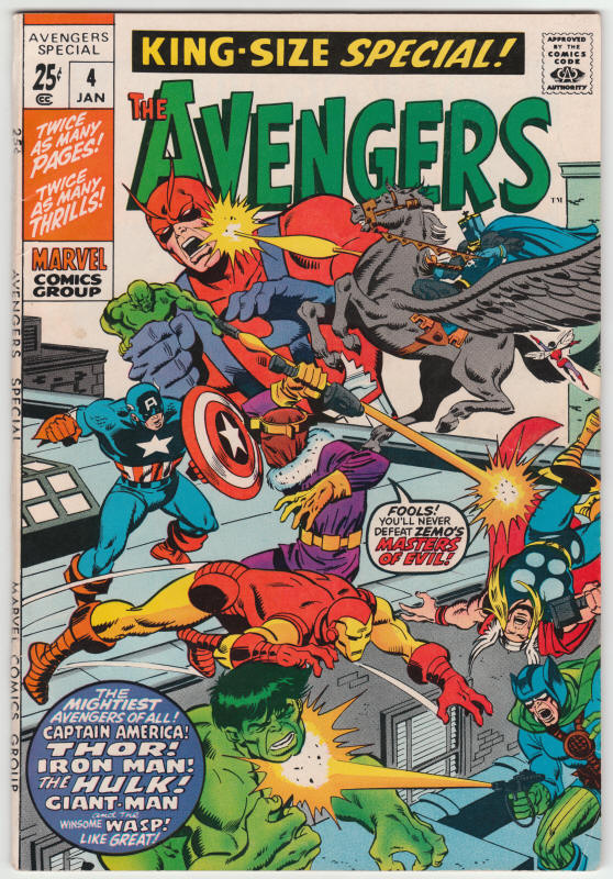 The Avengers Special #4 front cover