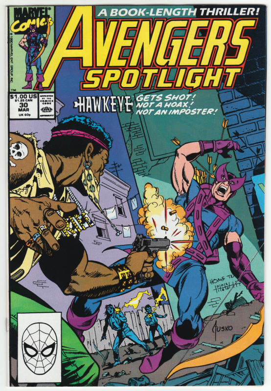 Avengers Spotlight #30 front cover