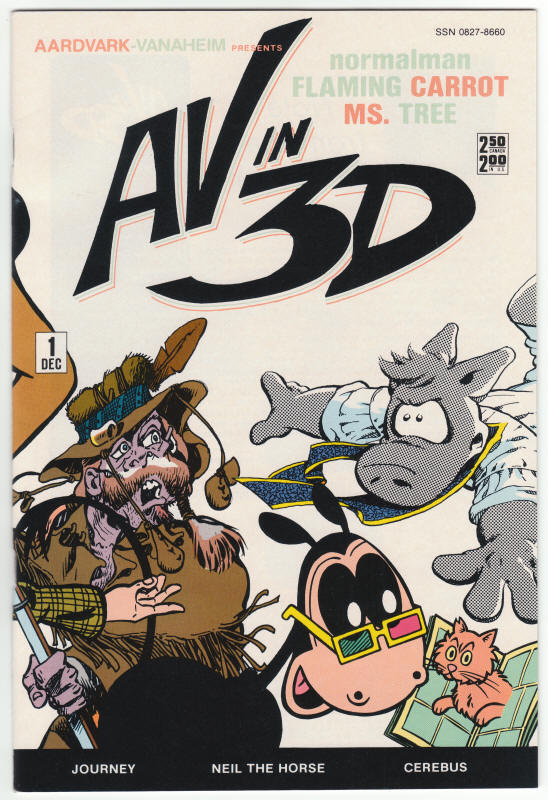 A-V In 3D #1 front cover