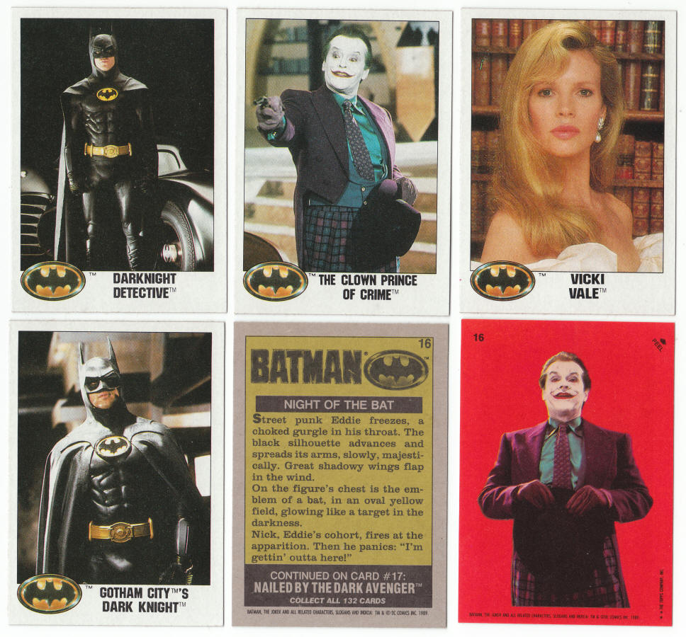 1989 Topps Batman Trading Cards Sticker