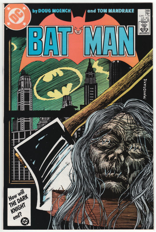 Batman #399 front cover