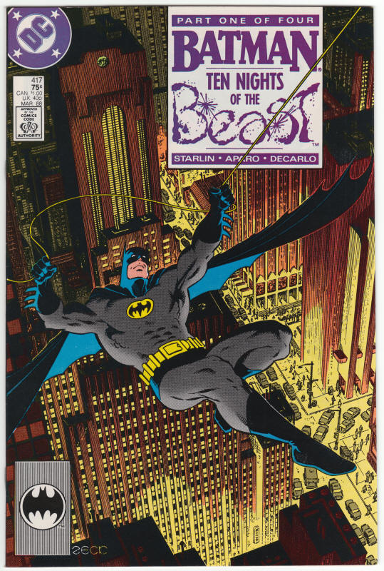 Batman #417 front cover