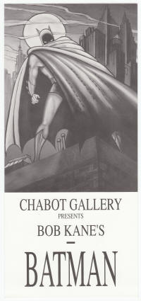 Batman Bob Kane Chabot Gallery Invitation