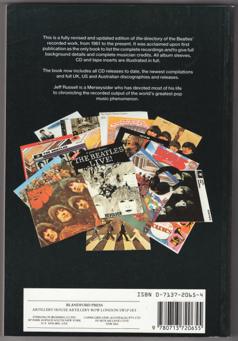 The Beatles Album File And Complete Discography back cover