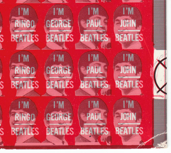 The Beatles Uncut 1964 Flicker Ring Sheet Close up