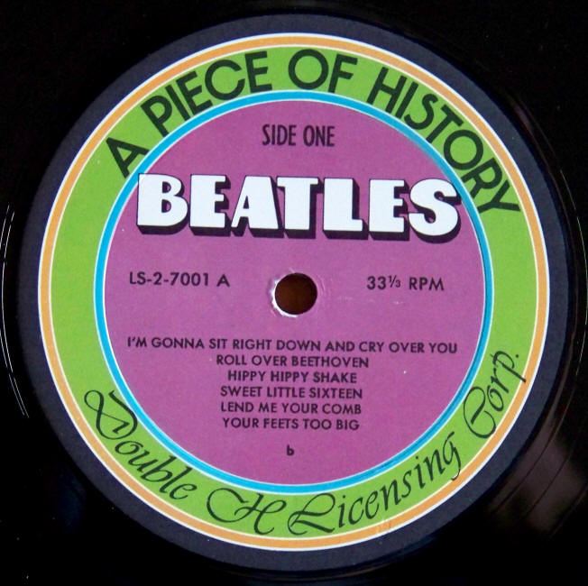 The Beatles Live At The Star Club Hamburg 1962 Side 1 label