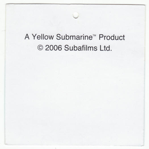 The Beatles Yellow Submarine Product Tag Card