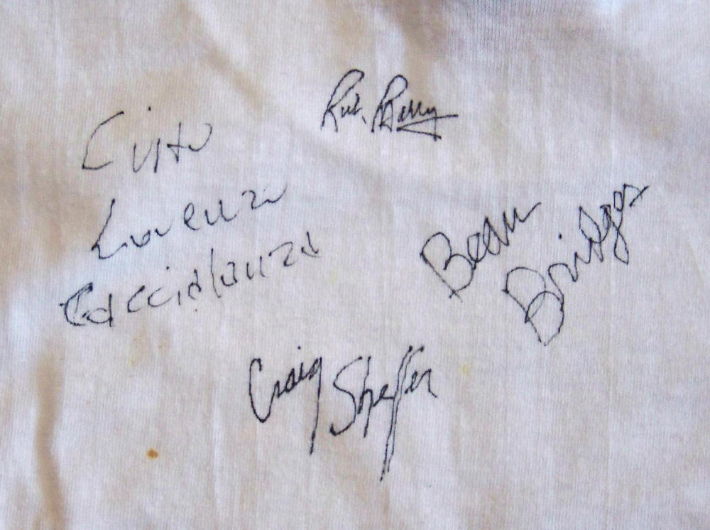 Beau Bridges Rick Barry Craig Sheffer Lorenzo Caccialanza autographs