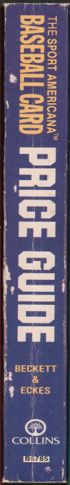 Sport Americana Baseball Card Price Guide #2 spine