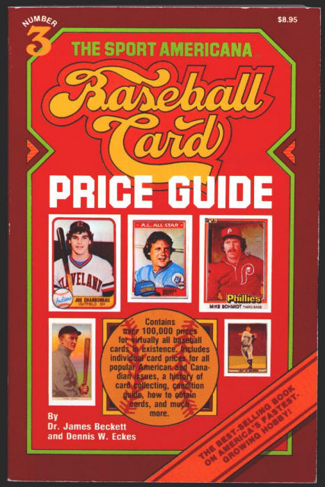 Sport Americana Baseball Card Price Guide #3 front cover