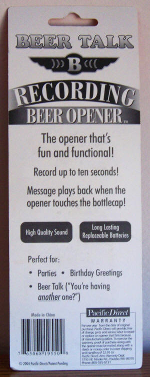 Beer Talk Bottle Opener