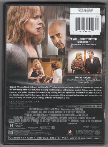 Before I Go To Sleep DVD