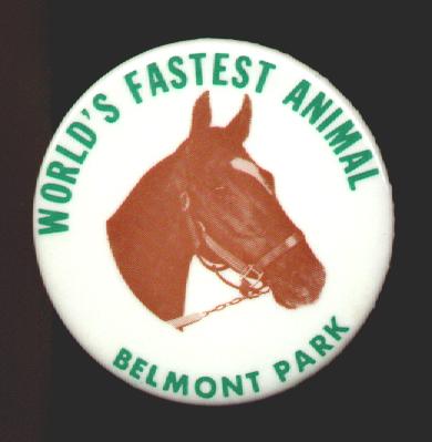 Belmont Race Track Button