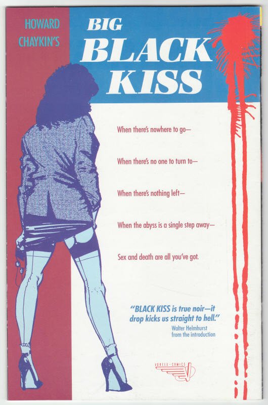Big Black Kiss #1 back cover